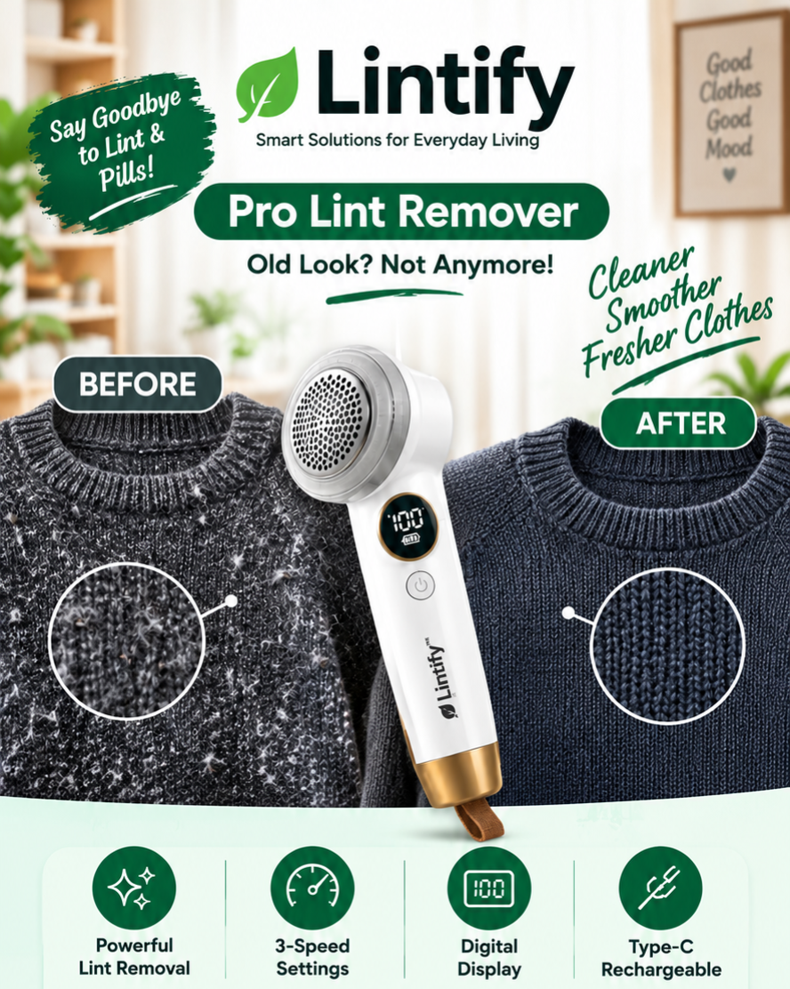 Lintify Pro Lint Remover  Rechargeable Fabric                    1718+ Reviews ⭐⭐⭐⭐⭐    1499 ❌499✅ Only for today